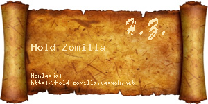 Hold Zomilla névjegykártya